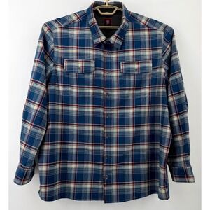 Swiss Tech Plaid Shirt Flannel‎ Button Up Long Sleeve Mens 3XL (54-56)